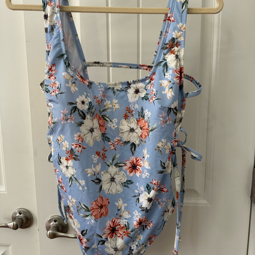 Hurley Floral Print One-Piece Swimsuit